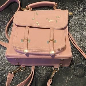 Mini floral backpack purse